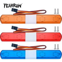 YEAHRUN 115/145mm RC Police Flash LED Light Bar Alarming Light for 1/14 1/10 HSP Kyosho Tamiya RC Car Accessories