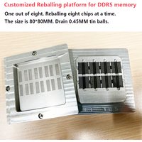 Customized Memory Reballing Stencil Kit For DDR5 DDR5X DDR4 DDR3 DDR6 Memory Reballing Positioning Platform Ball Planting Table