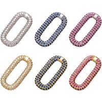 ZHUKOU DIY rectangle hooks for jewelry making women DIY Necklace connectors earrings pendants Accessories supplies model:VK91
