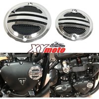 Motorbike Clutch Badge & Acg Inspection Cover For Triumph Street Twin Bonneville T100 T120 Bobber Thruxton Scrambler 2016-2020