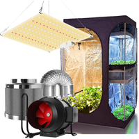 Grow tent Hydroponic Set GrowBox Full Kit 2000W LED Grow Light + 4"/ Carbon Filter Combo Multiple Size greenhous Indoor Growing