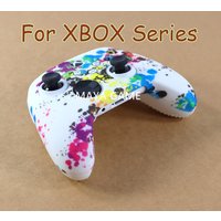 1pc For Xbox Series X S Controller Water Transfer Printing Protective Skin Silicone Case for XBox s xSoft Silicone Case