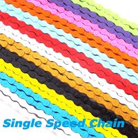 Fixed Gear Bike BMX Single Speed Chain With Links 98L City Retro Bicycle Tricycle Chain Red Pink Gold Orange Blue Yellow