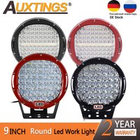 Auxtings 9'' 225/294W led work light Red/Black IP67 high power 4x4 offroad car 9in spot beam led light 12/24v for Auto