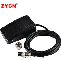 TFS-1 Foot Pedal Switch Nonslip Metal Momentary Electric Power SPDT Motor Controller Self-Reset 3PIN Wire 20CM/2M 10A Customized