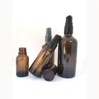 3x 5x 10x 5ml 10ml 15ml 20ml 30ml 50ml 100ML Amber Glass lotion cream pump Bottle Lotion Pump Bottle brown portable Refillable