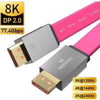 DisplayPort 2.0 OCC Cable 8K@60Hz 120Hz 4K@144Hz 165Hz 2K@240Hz Display Port Adapter For Video PC Laptop TV DP 2.0 to DP Cable