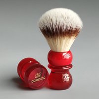 Dscosmetic queen red hand T4 soft synthetic hair shaving brush