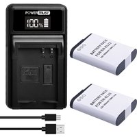 1850mAh EN-EL23 Replacement Battery + USB Charger for Nikon Coolpix B700, P900, P600, P610, S810c Digital Camera