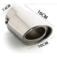 Single tube modified straight large diameter car tail throat stainless steel tail throat exhaust hood exhaust pipe modified spec