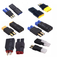 2Pcs Compatible with TRX Traxxas Male Female to XT60 XT90 EC3 EC5 Deans Tamiya Male Female Adapter Connector for Battery Charger