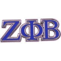 Zeta Phi Beta Letter Cloisonné Enamel Pin 1920 Greek Sorority Jewelry Gift for Finer Women