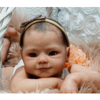 NPK 19inch Reborn Doll Kit Magdalena Fresh Color Soft Touch Unfinished Doll Parts with Body and Eyes