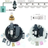 Garden Water Mist Spray Electric Diaphragm Pump Kit Greenhouse irrigation Outdoor Misting Cooling System 6-18M