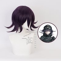 Danganronpa V3: Killing Harmony Ouma Kokichi Wig Cosplay Costume Dangan Ronpa Synthetic Hair Short Halloween Party Wigs +Wig Cap