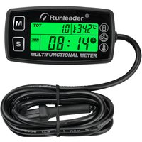 Digital RPM Tach Hour Meter Temperature Gauge for Gas Engine Motorcycle Marine Jet Ski Buggy SnowblowTractor Pit Bike Paramotor