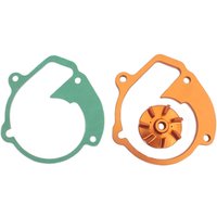 High Flow Billet Water Pump Impeller Wheel For EXC XC-W 450 530 2009-2011 XCR-W 450 530 2008 Motorcycle Orange Aluminum