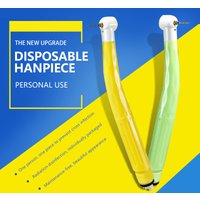 2 teile/paket Einweg Dental High Speed Handstück 2/4 Löcher Anti-Infektion Einzigen Wasser Spray Luft Turbine Contra Winkel Handstück