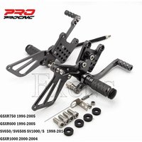 For Suzuki GSXR 600 750 1000 K1-K4 SV 650 SV650S SV1000/S 1998-2014 CNC Motorcycle Foot Pegs Rest Rearset Rear Set Footrest