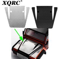 Engine hood metal decorative plate, engine hood anti sliding plate, suitable for TRX-4 DEFENDER of 1:10 RC tracked vehicles