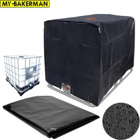 IBC Tote Cover 1000 Liters Outdoor Waterproof Dustproof Cover Sunscreen Garden Yard Rain Container Protective Cover