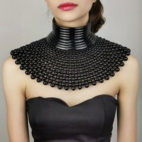 Brand Indian Jewelry Handmade Beaded Statement Necklaces For Women Collar Beads Choker Maxi Necklace Wedding Dress African UKEN