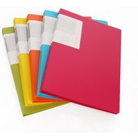 Creative Colorful Information Book A5 File Folder Document Multilayer Transparent Insert 60 Pages Sorting School Office Supplies
