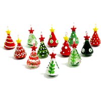 Mini Handmade Glass Christmas Tree Art Figurines Ornaments Colorful High Grade Cute Pendant Xmas Hanging Decor Charm Accessories