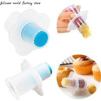1PC Muffin Cupcake Corer Plunger Cutter PP Material DIY Cupcake Corer Decorating Divider Cake Filler Muffin Cake Filling Tools