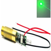 Industrial Brass 532nm 10mw/20mw/30mw/50mw/80mw/100mw/200mw Green Laser Diode DOT Module W/ Driver Board Out