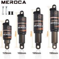 MEROCA Bicycle Rear Shock Absorber 125/150/165/190mm Electric Scooter Shock Absorber Mountain Bike Oil Spring Shock Absorber
