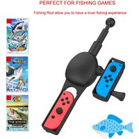 For Nintendo Switch Fishing Rod Fishing Star SWITCH Fishing Game Accessories For Joy-con Controller handle storage