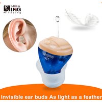 Hearing Aids Audifonos J25 for Deafness/Elderly Adjustable Micro Wireless Mini Size Invisible Hearing Aid Ear Sound Amplifier