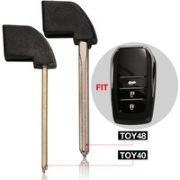 jingyuqin New Smart Remote Key Insert blank Fob for Toyota Highlander Land Cruiser RAV4 Car Key Fob toy40 toy48 blade