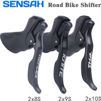 SENSAH Road Bike Shifters 2x8 2x9 2x10 Speed Brake Lever Bicycle Derailleur For Shimano Sora Tiagra Claris