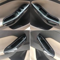 For Ford Focus 3 MK3 MK4 2009-2017 Car Accessories 4pcs/set Car Window Lifter Control Panel Carbon Fiber Decoration Sticker