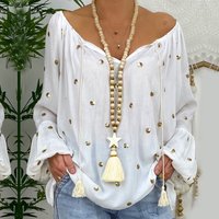 Trendy Simple Beige Fringe Long Necklace Glass Wooden Beads Star Pendant Handmade Jewelry Women Beach Dresses Accessory