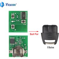 YIQIXIN 1 PCS 3 Button Circuit Board No Battery For Opel Vauxhall Vectra Zafira Omega Tigrar Astra 433Mhz Alarm No Chip No Shell