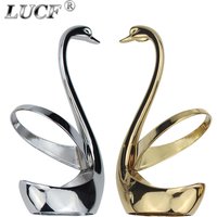 Popular Swan Shape Zinc Alloy Cutlery Holder Metal Dinnerware Base Delicate Pretty Decoration Gadget Kitchen Accessory For Home