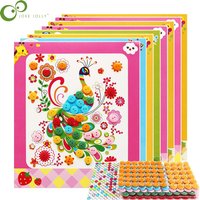8Pcs/5pcs Kinder DIY Taste Aufkleber Zeichnung Spielzeug Handgemachte Schule Kunst Klasse Malerei Zeichnung Handwerk Spielzeug Kinder frühe Pädagogische