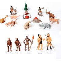 Simulation Human Evolution of Man,Primitive Human Prehistoric Life and Animal Models Historical Educational Figurine Toys