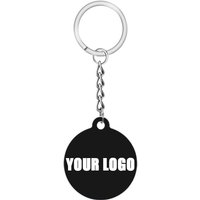 Custom Printed NFC NTAG215 Epoxy Tag Keychain with Metal Ring 13.56MHz 14443A