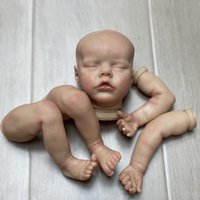 16 Inch Painted Reborn Doll Kits Twins A And B Handmade Bebe Doll Parts Accessories DIY Unassembled Reborn Kits