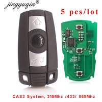 jingyuqin 5pcs/lot Remote Key for BMW CAS3 System 315MHz / 868Mhz FSK for X5 X6 Z4 1/3/5/7 Series Vehicle Smart Key Control