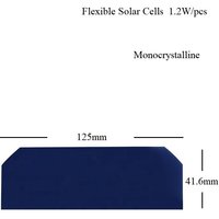 Diy flexible solar panel 1/3 sunpower mono crystalline silicon solar cell 0.5V 1.2W high efficiency 23% solar power cells