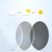 Logorela Aspheric Glasses Lenses CR-39 Resin Photochromic Myopia Hyperopia Presbyopia Optical Lenses 1.56 1.61 1.67