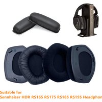 New Ear Pads Earmuffs for Sennheiser RS175 Headphones RS 165 175 185 195 Velour Earpads Replacement Leatherette Head Cushions