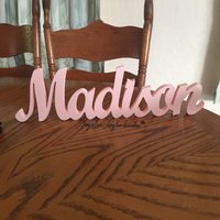 Personalized Baby Name Plaque, Wall Hanging, Wooden Wall Art, Above a Bed Custom Children's Name