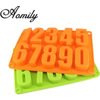 Aomily 0-9 Number Silicone Mold Cake Molds Fondant Molds Sugar Craft Chocolate Moulds Tools Cake Decorating Tools Bakeware