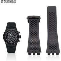 Silicone rubber Watch Band TAG CARRERA HEUER CAR2A 5A Starp 22mm Black Blue Concave convex interface watch bracelet